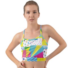 Geometric Pattern Mini Tank Bikini Top