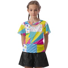 Geometric Pattern Kids  Front Cut Tee by designsbymallika