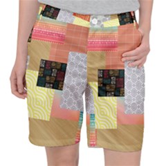 Tribal Mosaic Print Pocket Shorts by designsbymallika