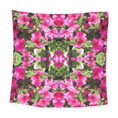 Magenta Repeats Square Tapestry (large) by kaleidomarblingart