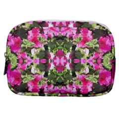 Magenta Repeats Make Up Pouch (small) by kaleidomarblingart