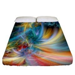 Colorful Thoughts Fitted Sheet (california King Size) by WolfepawFractals