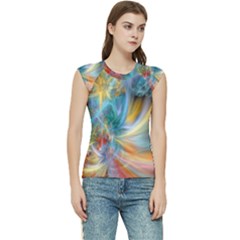 Colorful Thoughts Women s Raglan Cap Sleeve Tee by WolfepawFractals