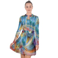 Colorful Thoughts Long Sleeve Panel Dress by WolfepawFractals