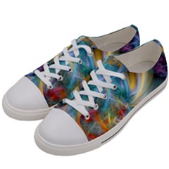 Colorful Thoughts Men s Low Top Canvas Sneakers by WolfepawFractals