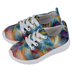 Colorful Thoughts Kids  Lightweight Sports Shoes by WolfepawFractals