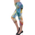 Colorful Thoughts Lightweight Velour Capri Leggings  View3