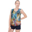 Colorful Thoughts Bubble Hem Chiffon Tank Top View1