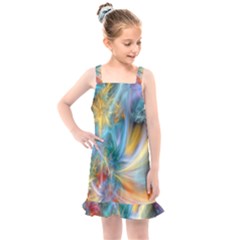 Colorful Thoughts Kids  Overall Dress by WolfepawFractals