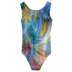 Colorful Thoughts Kids  Cut-out Back One Piece Swimsuit by WolfepawFractals