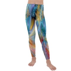 Colorful Thoughts Kids  Lightweight Velour Leggings by WolfepawFractals