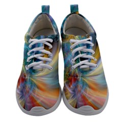 Colorful Thoughts Women Athletic Shoes by WolfepawFractals