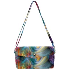 Colorful Thoughts Removable Strap Clutch Bag by WolfepawFractals