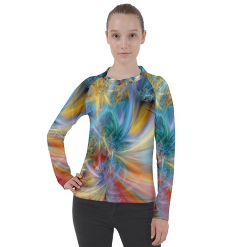 Colorful Thoughts Women s Pique Long Sleeve Tee by WolfepawFractals