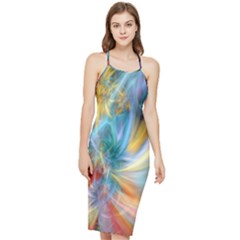 Colorful Thoughts Bodycon Cross Back Summer Dress by WolfepawFractals