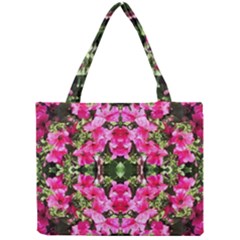 Magenta Flowers Mini Tote Bag by kaleidomarblingart