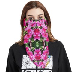 Magenta Flowers Face Covering Bandana (triangle) by kaleidomarblingart