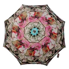 Marbling Collage Hook Handle Umbrellas (small) by kaleidomarblingart