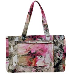 Marbling Collage Canvas Work Bag by kaleidomarblingart