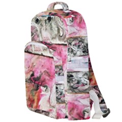 Marbling Collage Double Compartment Backpack by kaleidomarblingart