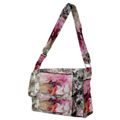 Marbling Collage Full Print Messenger Bag (m) by kaleidomarblingart