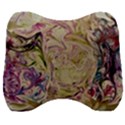 Marbling Collage Velour Head Support Cushion View1