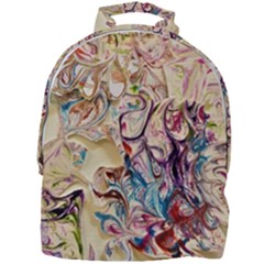 Marbling Collage Mini Full Print Backpack by kaleidomarblingart