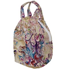 Marbling Collage Travel Backpacks by kaleidomarblingart