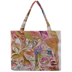 Abstract Marbling Mini Tote Bag by kaleidomarblingart