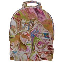 Abstract Marbling Mini Full Print Backpack by kaleidomarblingart