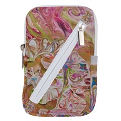 Abstract Marbling Belt Pouch Bag (small) by kaleidomarblingart