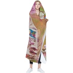 Abstract Marbling Wearable Blanket by kaleidomarblingart