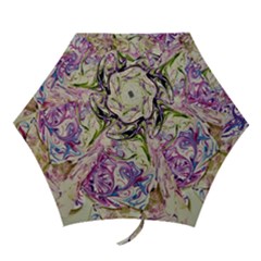 Abstract Swirls Iv Mini Folding Umbrellas by kaleidomarblingart