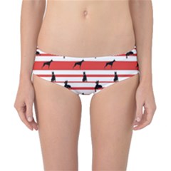 Doberman Dogs On Lines Classic Bikini Bottoms by SychEva