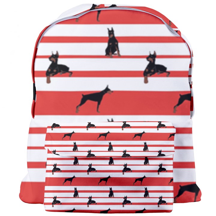 Doberman Dogs On Lines Giant Full Print Backpack