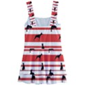 Doberman Dogs On Lines Kids  Layered Skirt Swimsuit View2