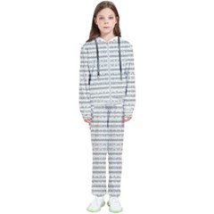 Mixed Gray Striped Ethnic Seamless Pattern Kids  Tracksuit by dflcprintsclothing