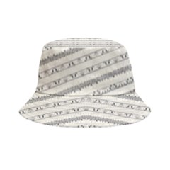 Mixed Gray Striped Ethnic Seamless Pattern Bucket Hat by dflcprintsclothing