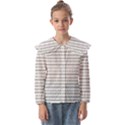 Mixed Gray Striped Ethnic Seamless Pattern Kids  Peter Pan Collar Blouse View1