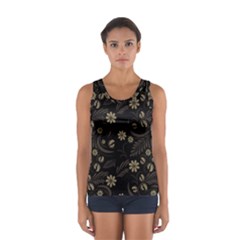 Folk Flowers Pattern  Sport Tank Top  by Eskimos