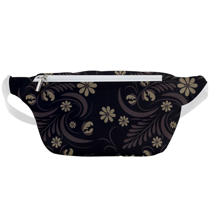 Folk flowers pattern  Waist Bag 