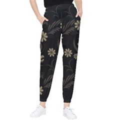 Folk Flowers Pattern  Tapered Pants