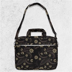 Folk Flowers Pattern  Macbook Pro Shoulder Laptop Bag 