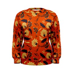 Folk Flowers Pattern  Women s Sweatshirt by Eskimos