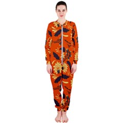 Folk Flowers Pattern  Onepiece Jumpsuit (ladies)  by Eskimos