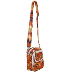 Folk Flowers Pattern  Shoulder Strap Belt Bag by Eskimos