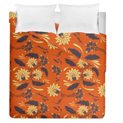 Folk Flowers Pattern  Duvet Cover Double Side (queen Size) by Eskimos