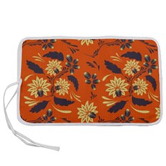 Folk Flowers Pattern  Pen Storage Case (l) by Eskimos