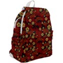 Folk flowers pattern Top Flap Backpack View2