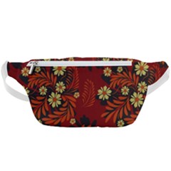 Folk Flowers Pattern Waist Bag 